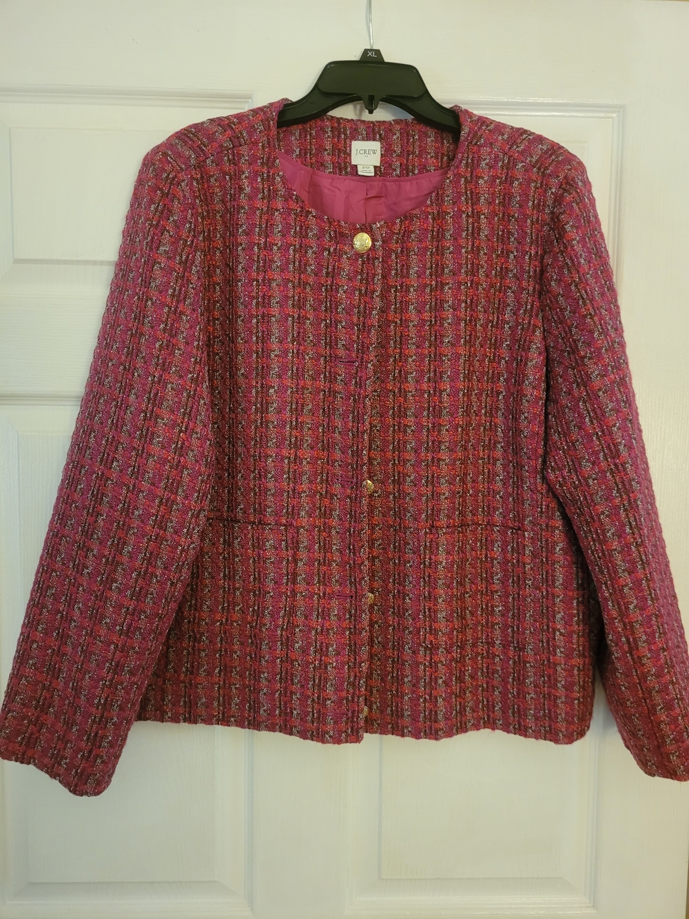 J. Crew Pink Tweed Women's Jacket - NWOT